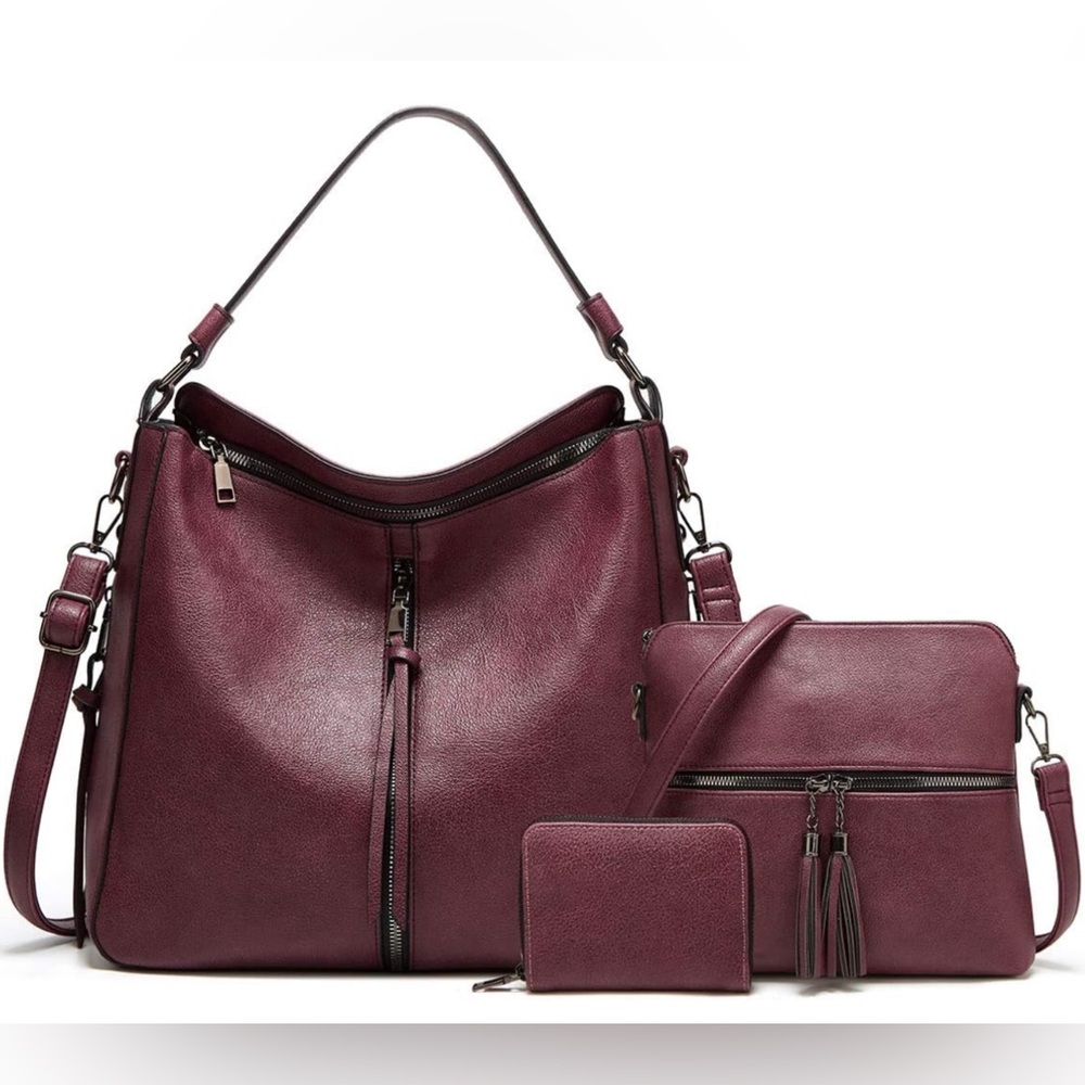 Women’s 3 pc set. Large Handbag with clutch & wallet - NWT